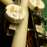 A close-up image of the electronic parts of a robot forearm